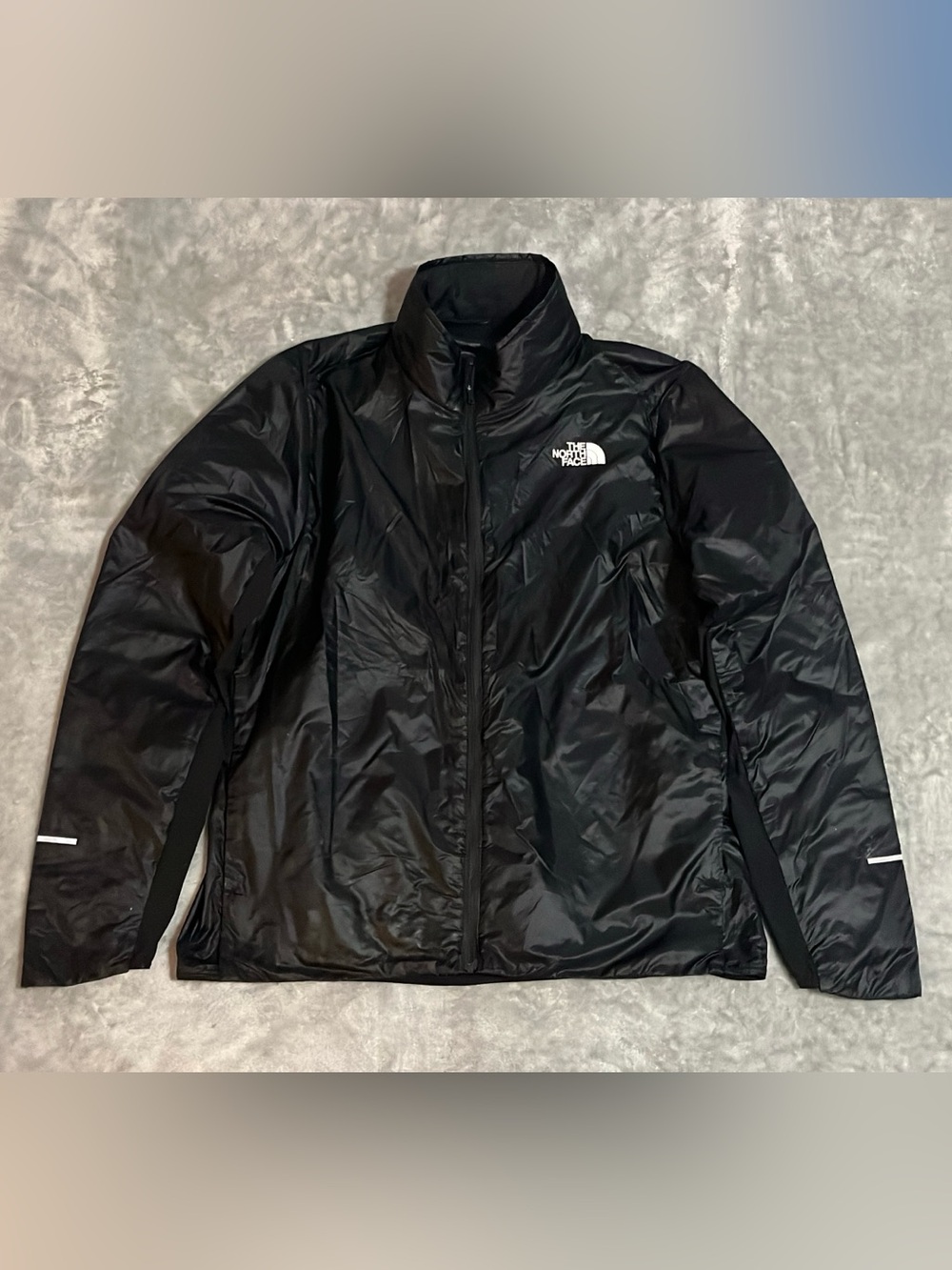 The North Face Mens Large Black Winter Warm Pro Running Jacket Reflective Hybrid